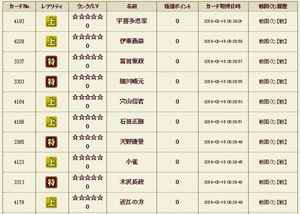 戦くじ3日目