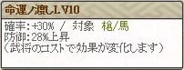 特　穴山Lv10