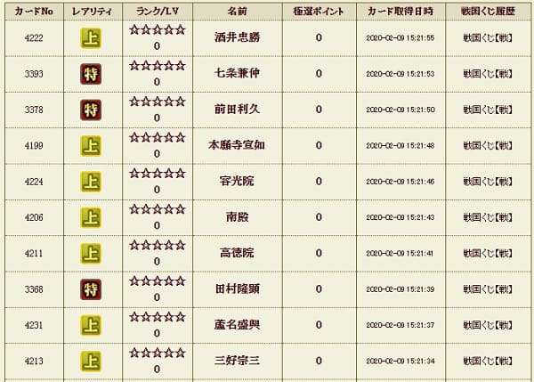 戦くじ7 メイン209