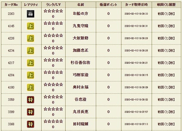 戦くじ7 メイン210