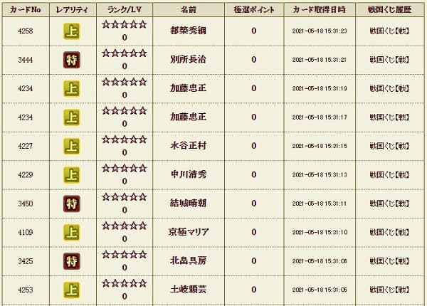 戦くじ518影履歴