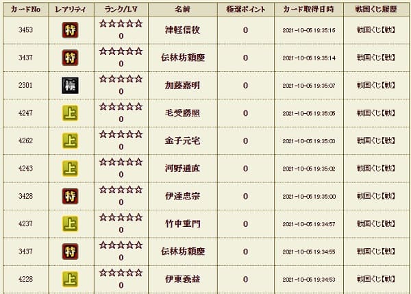 戦くじ1005メンテ後5