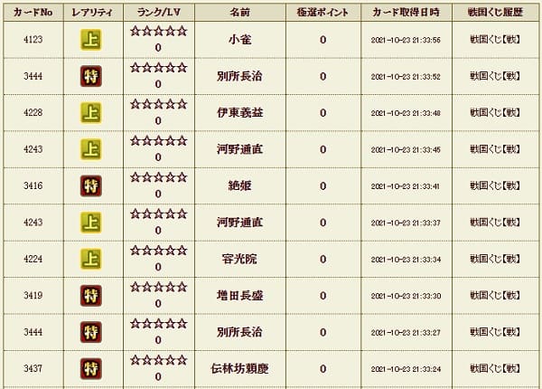 戦くじ1023