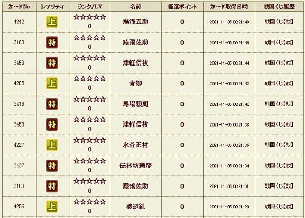 戦くじ1105　サブ