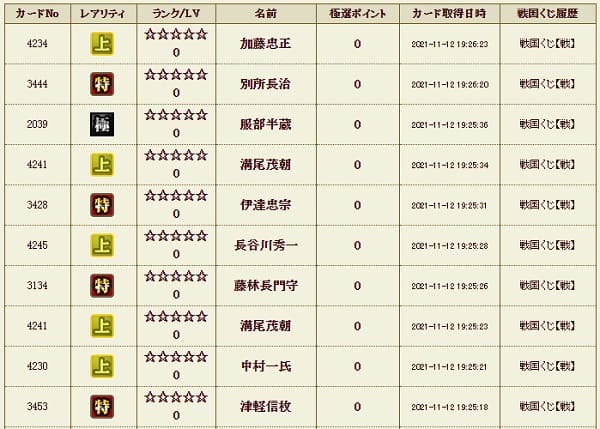 戦くじ1112 影極１