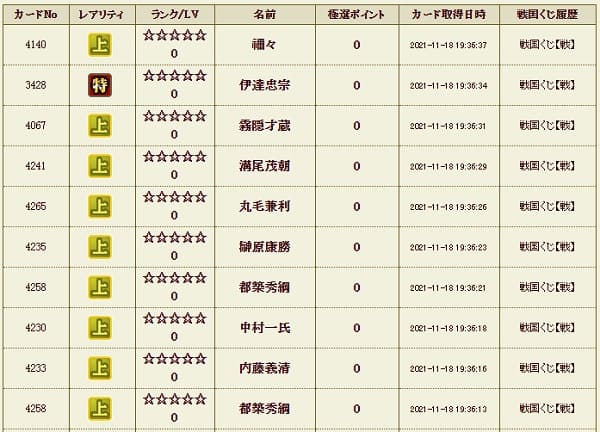 戦くじ1118