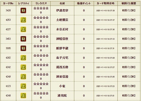 戦くじ1118影