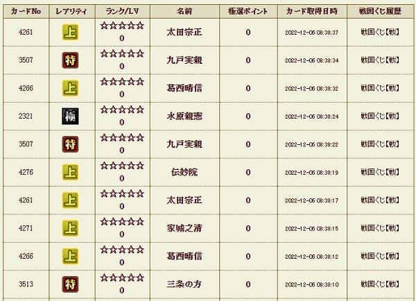 戦くじサブ1206影履歴